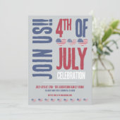 Patriottisch 4 juli-feest kaart (Staand voorkant)