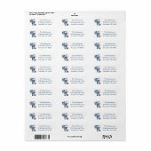 Patriottisch 4 juli-feest retouradres etiket (Full Sheet)