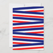 Patriottisch 4 juli Fireworks Barbecue Kaart (Achterkant)