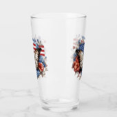 Patriottisch 4 juli glas (Links)