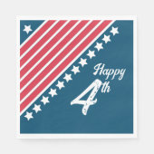 Patriottisch 4 juli Papieren servet (Voorkant)