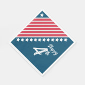 Patriottisch 4 juli Papieren servet (Hoek)