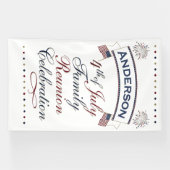 Patriottisch 4 juli Reünie Ontwerp Spandoek (Horizontaal)