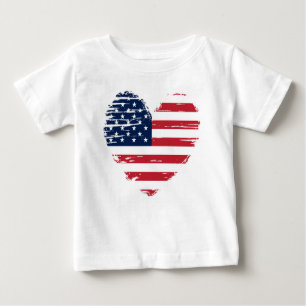 Patriottisch 4 juli Star Baby T-shirt