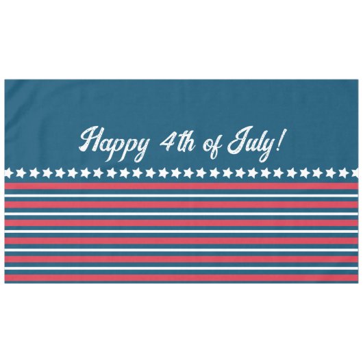 Patriottisch 4 juli tafellaken (Voorkant (Horizontaal))