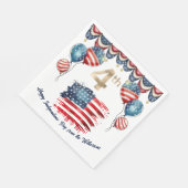 Patriottisch 4 juli Viering Servet (Hoek)