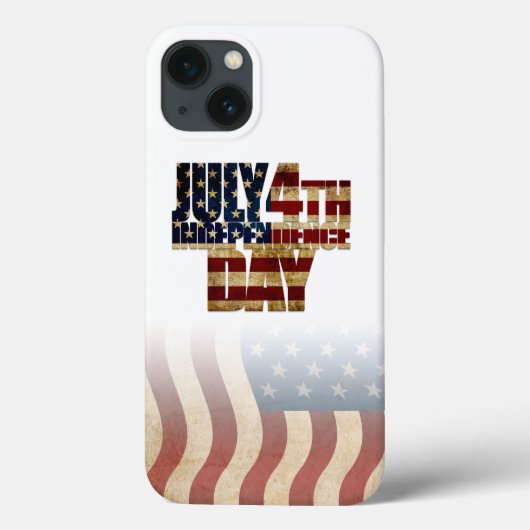 Patriottisch 4 juli vlagontwerp Case-Mate iPhone case (Achterkant)