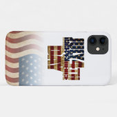Patriottisch 4 juli vlagontwerp Case-Mate iPhone case (Achterkant (horizontaal))