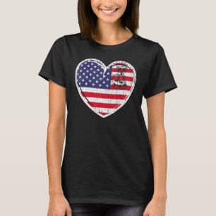 Patriottisch 4 juli VS vlag Rood wit & blauw knipp T-shirt