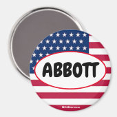 Patriottisch ABBOTT Magnet (Voorkant / Achterkant)