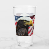 Patriottisch/Adelaar/Amerikaans/USA Glas (Achterkant)