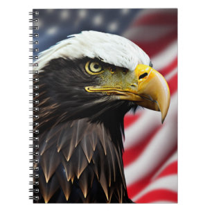 Patriottisch/Adelaar/Amerikaans/USA  Notitieboek