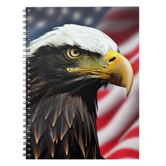Patriottisch/Adelaar/Amerikaans/USA Notitieboek (Voorkant)