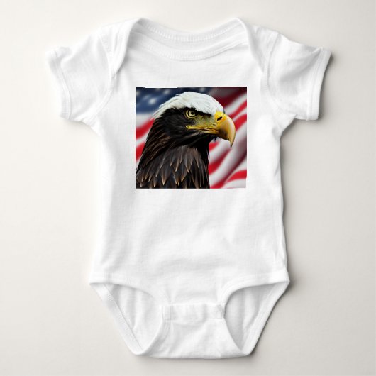 Patriottisch/Adelaar/Amerikaans/USA Romper (Voorkant)