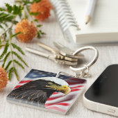 Patriottisch/Adelaar/Amerikaans/USA Sleutelhanger (Voorkant Rechts)