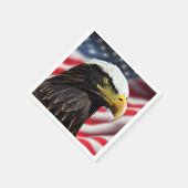 Patriottisch/Adelaar/Amerikaans/VS Servet (Hoek)