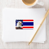 Patriottisch adreslabel etiket (Insitu)
