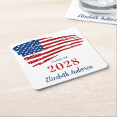 Patriottisch Afstuderen Verenigde Staten Amerikaan Kartonnen Onderzetters (Schuin)