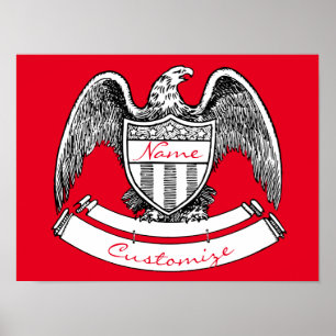 patriottisch agle Plaque Thunder_Cove Poster