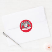  patriottisch agle Plaque Thunder_Cove Ronde Sticker (Envelop)