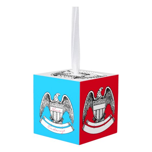  patriottisch agle PlaqueThunder_Cove Decoratie (Achter hoekig)