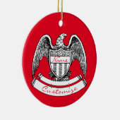 patriottisch agle PlaqueThunder_Cove Keramisch Ornament (Rechts)