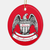 patriottisch agle PlaqueThunder_Cove Keramisch Ornament (Links)