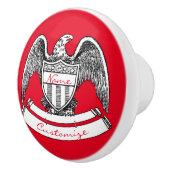  patriottisch agle PlaqueThunder_Cove Keramische Knop (Rechts)