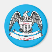  patriottisch agle PlaqueThunder_Cove Magneet (Voorkant)