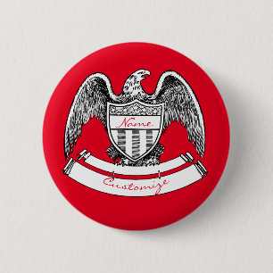  patriottisch agle PlaqueThunder_Cove Ronde Button 5,7 Cm