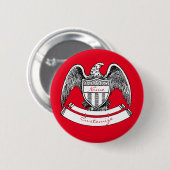  patriottisch agle PlaqueThunder_Cove Ronde Button 5,7 Cm (Voorkant /achterkant)