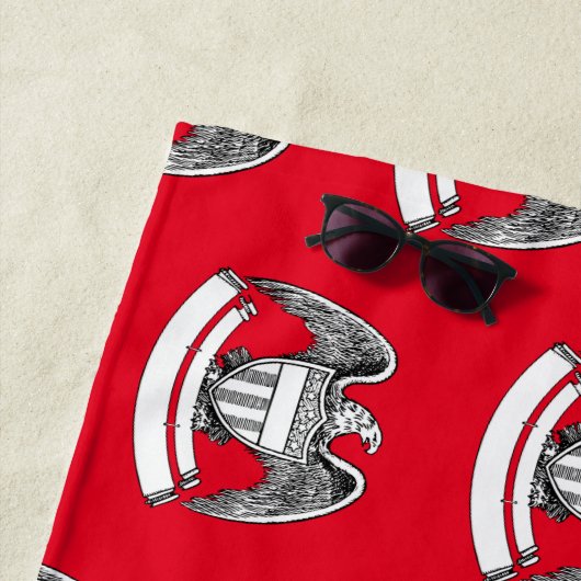  patriottisch agle PlaqueThunder_Cove Strandlaken (In situ)