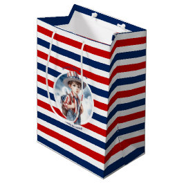 Patriottisch All American Boy Verjaardagsfeest Medium Cadeauzakje