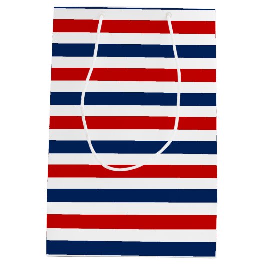 Patriottisch All American Boy Verjaardagsfeest Medium Cadeauzakje (Achterkant)