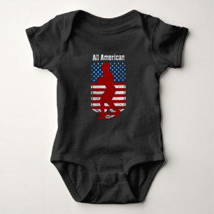 Patriottisch All-American Football  Romper