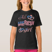 Patriottisch All American Girl Shirt (Voorkant)
