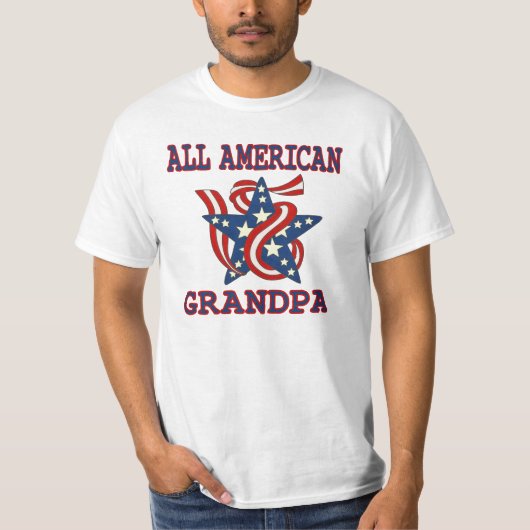 Patriottisch Alle Amerikaanse Opa T-shirt (Voorkant)