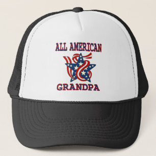 Patriottisch Alle Amerikaanse Opa Trucker Pet