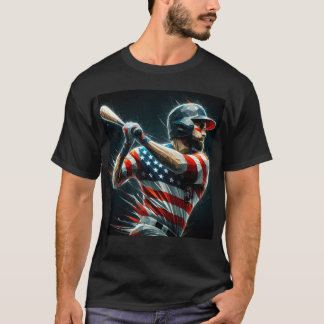 Patriottisch American Baseball T-shirt