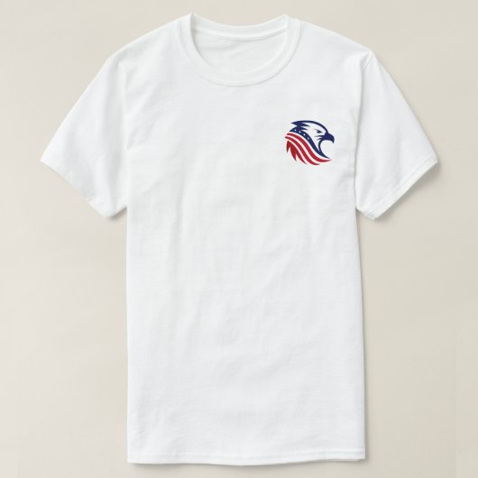 Patriottisch American Eagle Head T-shirt (Design voorkant)