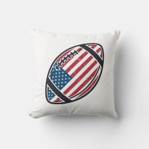 Patriottisch American Football Vintage Vector Desi Kussen