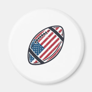 Patriottisch American Football Vintage Vector Desi Magneet
