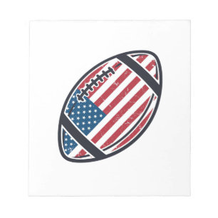 Patriottisch American Football Vintage Vector Desi Notitieblok