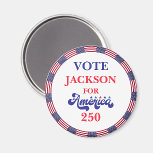 Patriottisch Amerika 1776–2026 Verkiezingscampagne Magneet