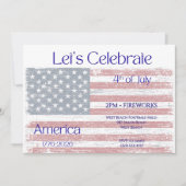 Patriottisch Amerika 1776 - 2026 Vlagviering Kaart (Voorkant)