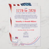 Patriottisch Amerika 250 Vriendschapsfeest Kaart (Voorkant / Achterkant)