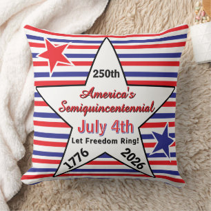 Patriottisch Amerika 250e Semi-quince-celeum Kussen