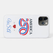 Patriottisch Amerika 250e verjaardag VS 2026 Case-Mate iPhone Case (Achterkant (horizontaal))
