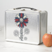 Patriottisch Amerika Bloem Vuurwerk Vector Design_ (In situ)