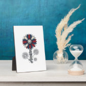 Patriottisch Amerika Bloem Vuurwerk Vector Design_ Fotoplaat (Zijkant)